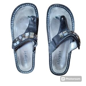 Alegria Carina wedge‎ sandals,mother of pearls shell,37